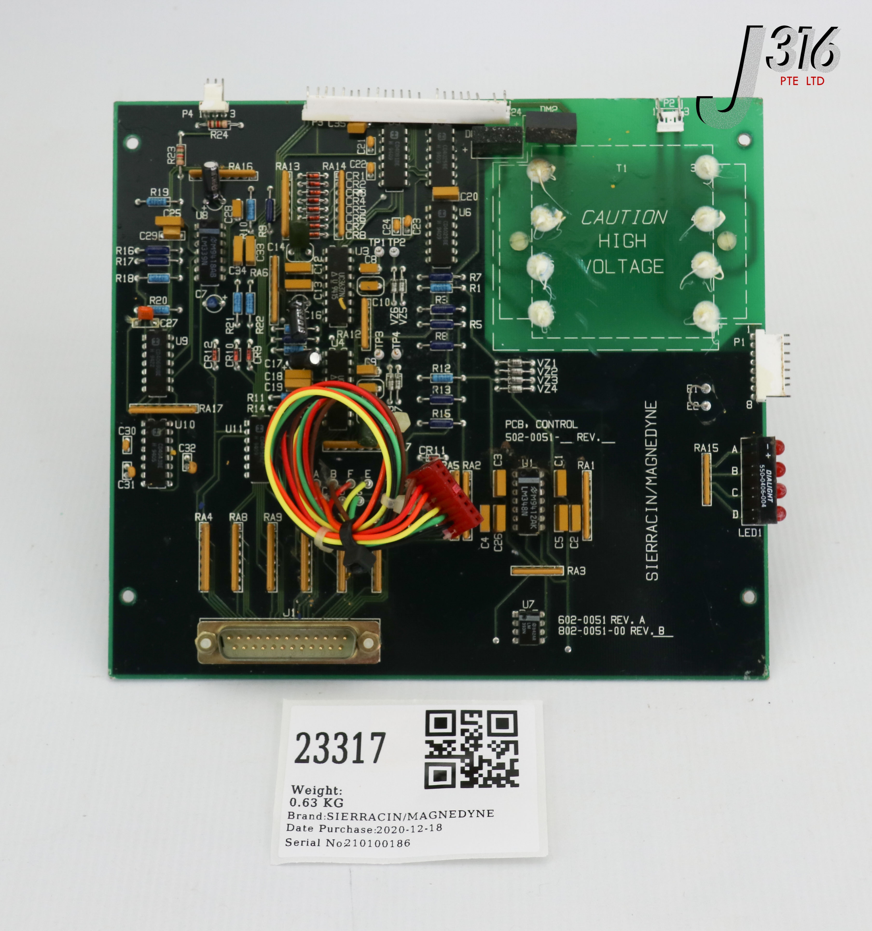 23317 SIERRACIN/MAGNEDYNE PCB, CONTROL BOARD, 802-0051-00… – J316Gallery